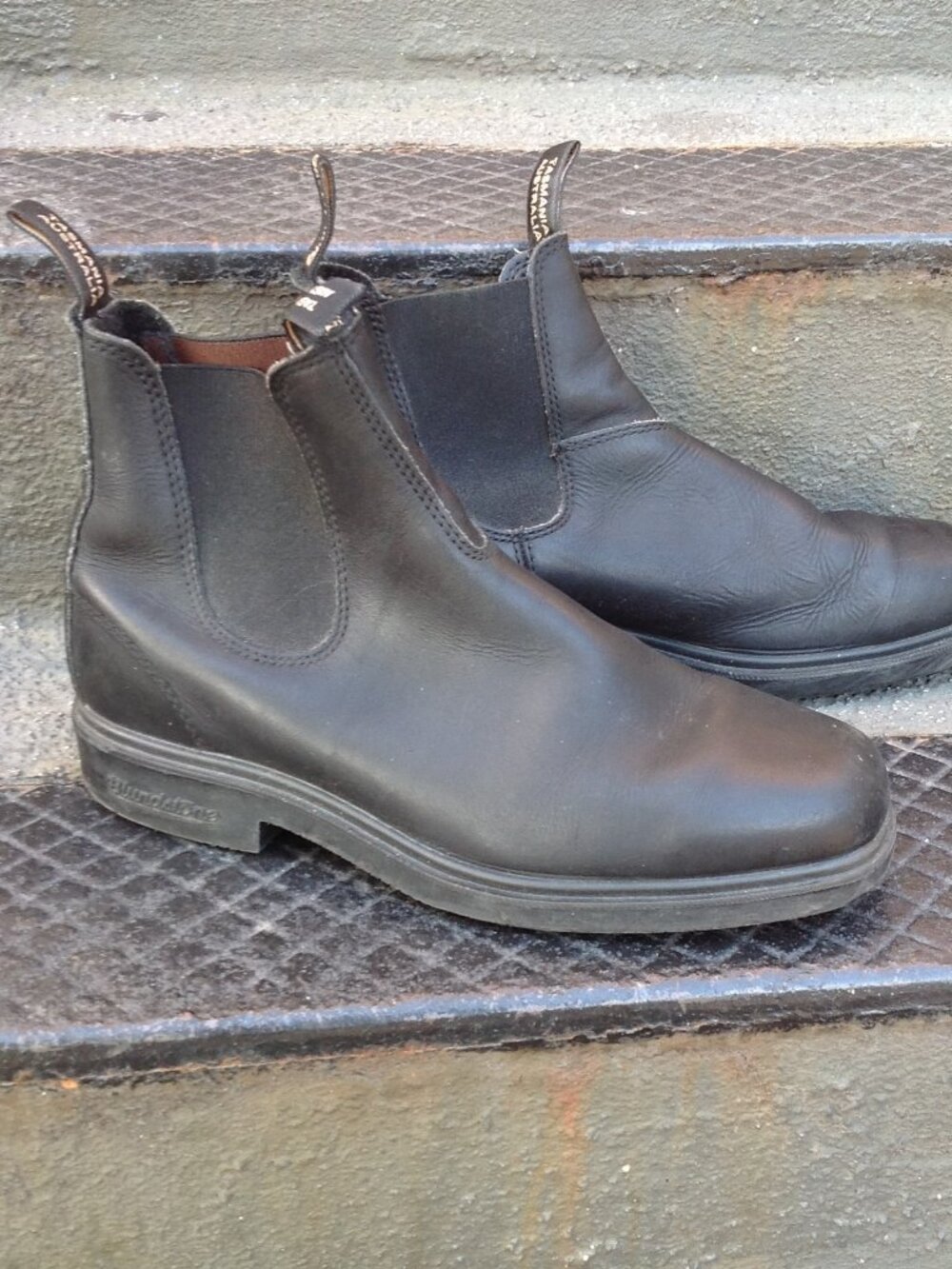 Blundstone Chelsea Boots Black Leather Tasmania Australia Sz US 10